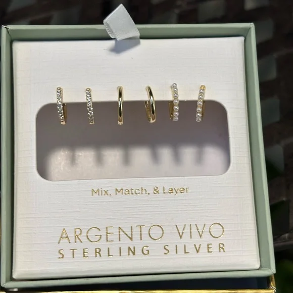 Petite Hoop Earrings - Picture 2 of 9